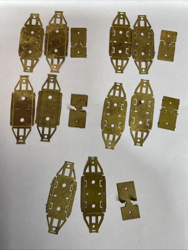 4mm etched brass irons - brass, w-irons