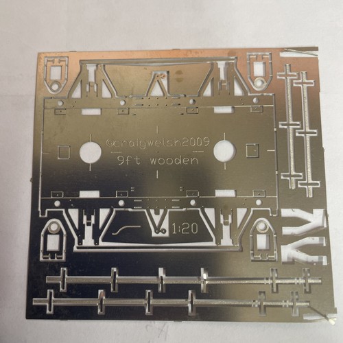 4mm etched sprung wagon - 4mm,